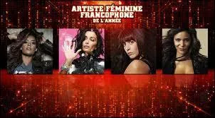 Qui est l'artiste féminine francophone de l'année ?