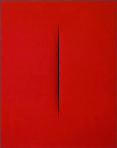 Qui a peint"Concept spatial" ?