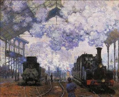 Qui a peint "L'arrivée du train en gare Saint-Lazare" ?