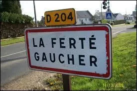 Nous entrons dans la ville Seine-et-Marnaise de La Ferté-Gaucher. Nous sommes donc en région ...