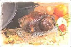 Le plat qui suit est un poulet boucané, mais encore :