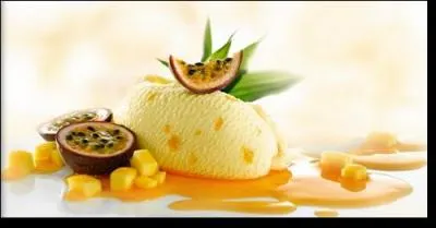 Le dessert, tant attendu par Jeff, est un sorbet de maracudja, mais encore ...