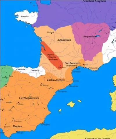 Écartons la fin de cette période pour ne garder que celle de 413 à 508, où une ville de France en fut capitale, avant Tolède : laquelle ?