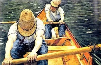 Qui a peint "Canotiers ramant sur l'Yerres" ?