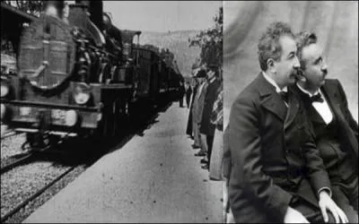 28 décembre, première projection publique donnée par les frères Lumière au salon indien du Grand café de Paris. Les spectateurs sont effrayés de se faire écraser par le train. On en sourit à l'époque de la 3D. C'était en :