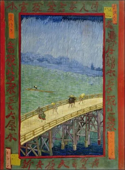 Qui a peint "Un Pont sous la pluie (d'après Hiroshige)" ?