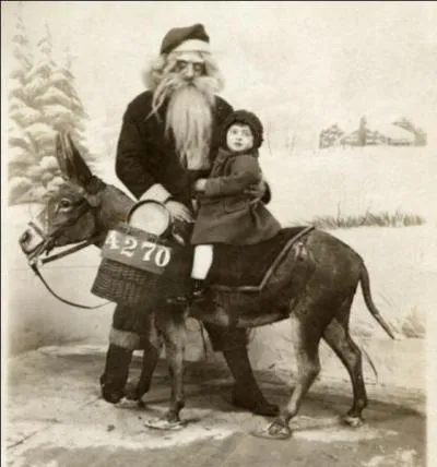 Pourquoi le houx est-il un symbole ? (pas sûr que le père Noël ici représenté n'amène pas le petit dans un camp de concentration.)