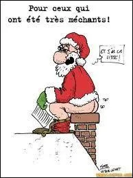 Mais d'où vient la tradition du bas de Noël ? (cette image aurait bien été dans le film : Le Père Noël est une ordure.)