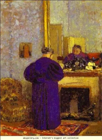 Qui a peint cette femme devant la cheminée ?