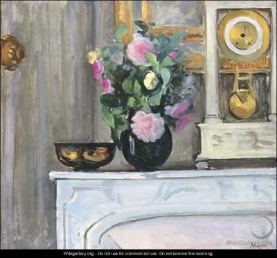 Qui a peint Bouquet de fleurs sur la cheminée ?