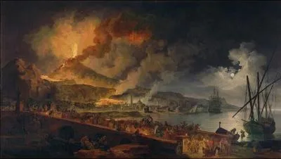Qui a peint "Éruption du Vésuve et vue de Portici" ?
