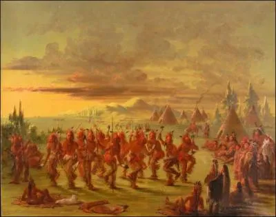 Qui a peint "Scène de danse : La Danse de l'aigle" ?