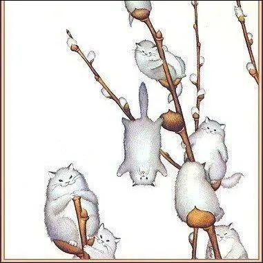 Le bouleau, le noyer ou le saule peuvent avoir des chatons.