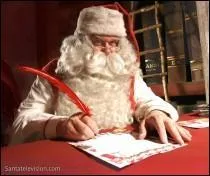 Marie a dit à son frère que le Père Noël n'existait pas. Mais Luc ne la ... pas. La preuve : le Père Noël a répondu à sa lettre.