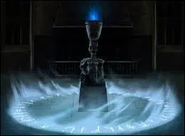 De quelle couleur la flamme de la Coupe de Feu devient-elle lorsqu'un papier en sort ?