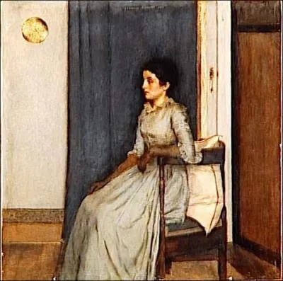 Qui a peint cette femme adossée sur un coussin ?