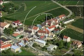 Voici la commune Marnaise de Ferèbrianges vue du ciel. Elle se trouve en région ...