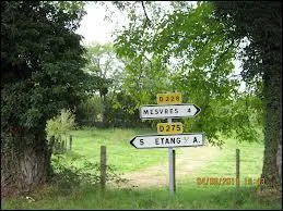 Pour aller à Mesvres, tournez à droite. Cette commune bourguignonne se situe dans le département ...