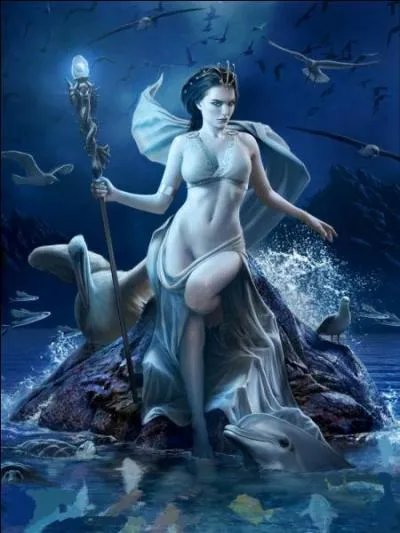 Ce même dieu convainquit une déesse de l'épouser en lui envoyant cet animal ; qui est-elle ?