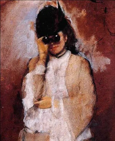 Qui a peint Femme avec lunettes de thtre ?