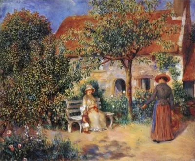 Qui a peint Scne de jardin en Bretagne ?