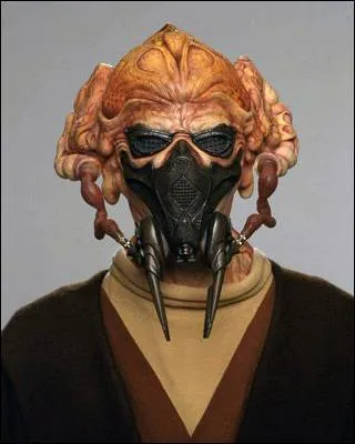 De quelle couleur est le sabre de Plo Koon ?