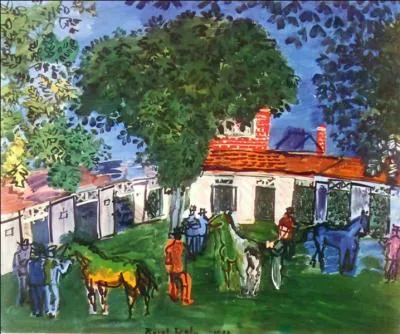 Qui a peint "L'Enclos" ?