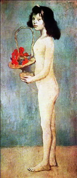 Qui a peint Fillette au panier de fleurs ?