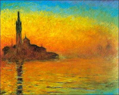 Qui a peint Soleil couchant à Venise ?