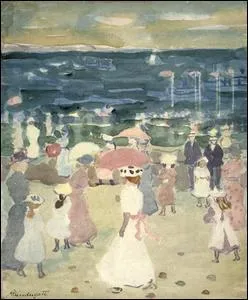 Qui a peint "Dimanche sur la plage" ?