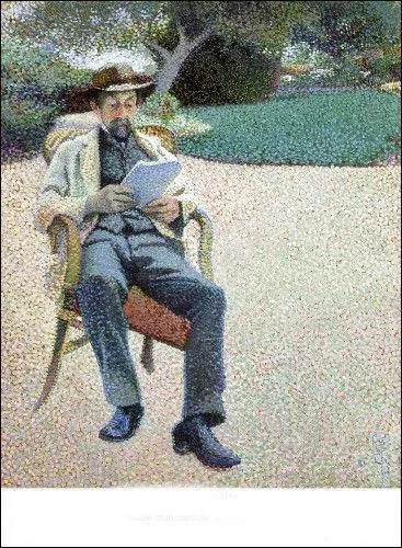 Qui a peint "Le père Bart lisant au jardin" ?