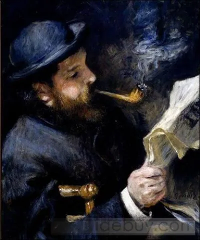 Qui a représenté Monet lisant le journal ?