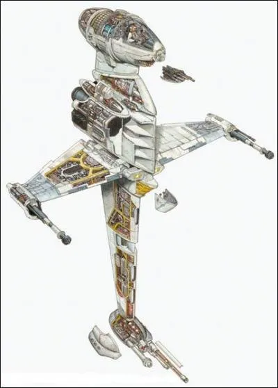 Quel chasseur à ailes pliantes importé par l'amiral Ackbar à l'Alliance , possède un très lourd armement et nécessite un pilotage délicat ?