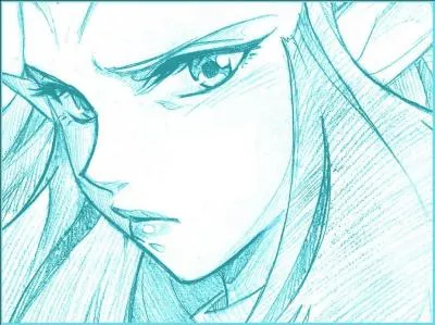 Lorsque Shimy donne une baffe à Danaël et Gryf, elle leur dit d'arrêter...