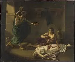 Mythologie grecque - Condamné à mourir murée dans un trou, je pris la décision de me pendre avec fil de ma ceinture pour abréger mes souffrances. Qui suis-je ?