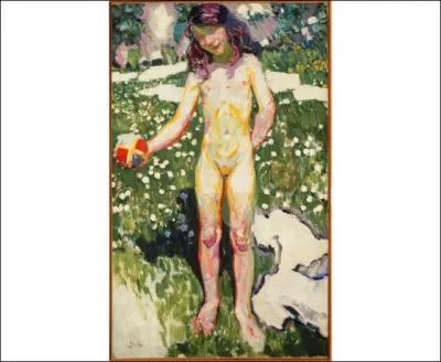 Qui a peint "Petite fille au ballon" ?