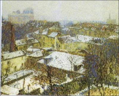 Qui a peint "Toits de Paris sous la neige" ?