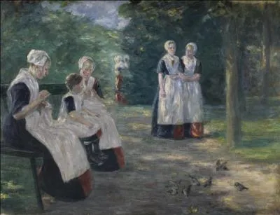 Qui a peint "Le Jardin de l'orphelinat communal de la ville d'Amsterdam" ?