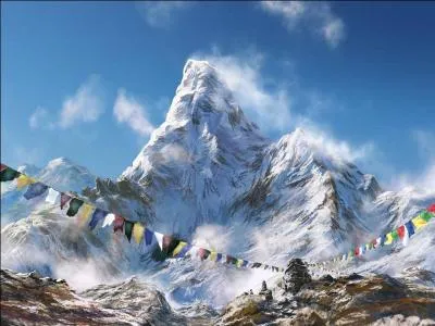 Puis on ira gravir les montagnes de l'Himalaya. De quelle montagne quelqu'un a-t-il réalisé une superbe peinture ?
