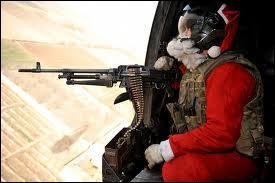Sitôt la livraison des cadeaux terminée, le père Noël décida d'aller prêter main forte aux forces armées américaines basées au Moyen-Orient. Du coup, il se retrouva à tenir la mitrailleuse dans les coins de Bassora, à environ 450 km de Bagdad. Dans quel pays se trouvait-il ?