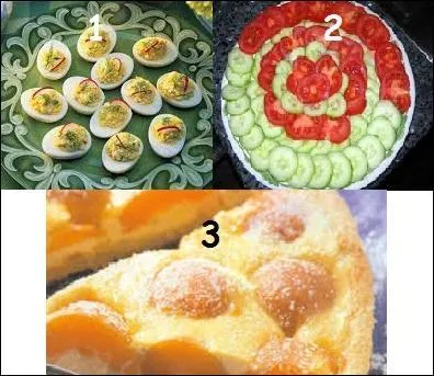 Ici, vous mangerez des ----------, une ---------- et une ---------.