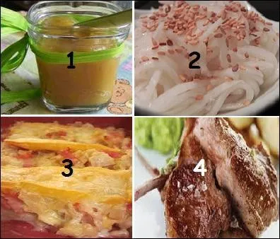 Dans quel ordre présenterez-vous ces plats ?