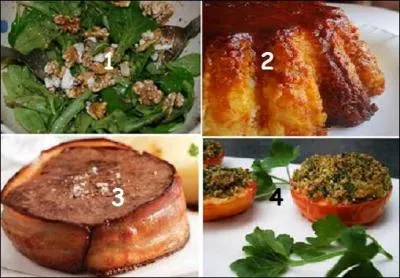 Une autre formule. Trouvez-en l'ordre de présentation à table.