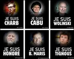 Au cours de la tragique journée du 7 janvier 2015, plusieurs dessinateurs/journalistes de "Charlie Hebdo" furent lâchement abattus dans les locaux du journal. Parmi eux, se trouvaient Cabu et Wolinski, deux véritables porte-paroles de la liberté d'expression, au coup de crayon ravageur. Au début des années 60, ils avaient tous deux débuté dans un autre journal mythique. Il s'agit de :