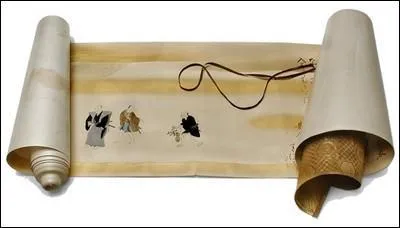 Peinture japonaise plus large que haute...Il devrait tenter un régime.