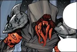 Quel Sith Quarren manie le sabre laser à double lame ?