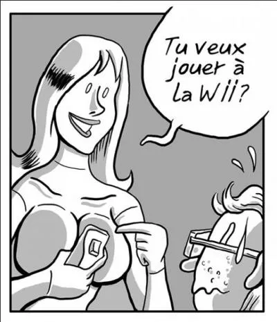 Denise prend son "cul" pour des chaussettes, ce qui signifie qu'elle...