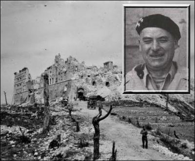 Dès janvier, par un plan de manuvre audacieux adopté par les armées alliées, il contribua à la victoire de la bataille de Monte Cassino...