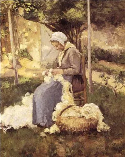 Qui a peint Femme cardant la laine ?