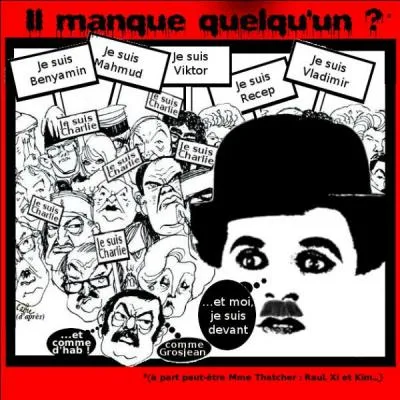 Par contre, il est indéniable qu'à part M. Drucker, une autre personne dont le nom figure sur le dessin ne pourra pas techniquement être présente : laquelle ?